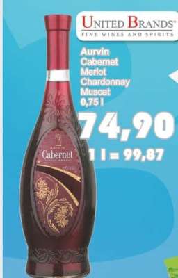 Aurvin Cabernet Merlot Chardonnay Muscat