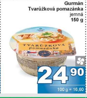 Gurmán Tvarůžková pomazánka