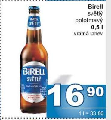 Birell světlý, polotmavý