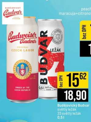 Budějovický Budvar světlý ležák