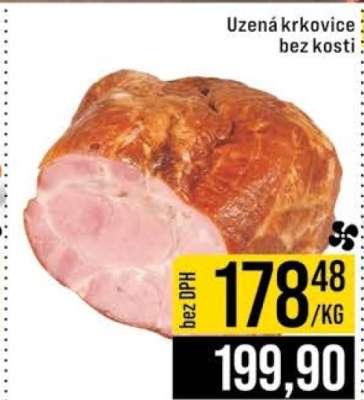 Uzená krkovice bez kosti