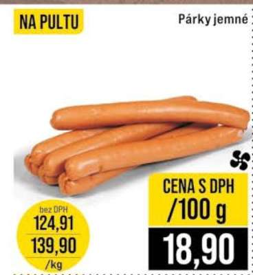Párky jemné