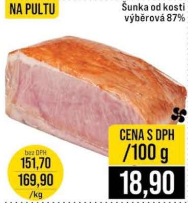 Šunka od kosti výběrová 87%