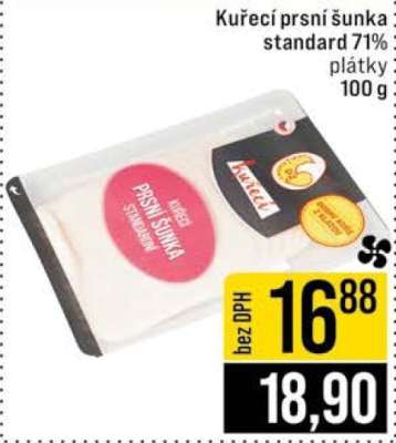 Kuřecí prsní šunka standard 71%