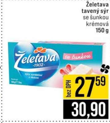 Želetava tavený sýr se šunkou krémová 150 g