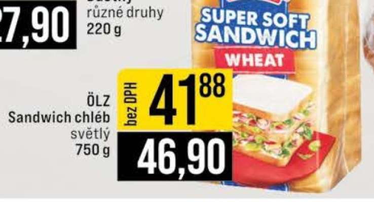 Ölz Sandwich chléb světlý