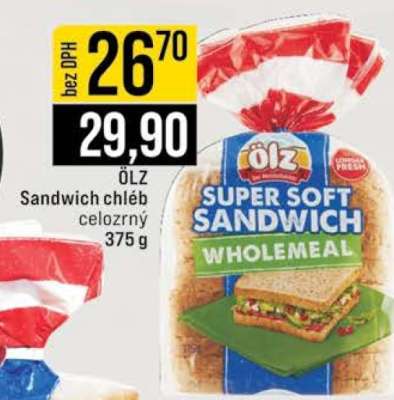 ÖLZ Sandwich chléb celozrnný