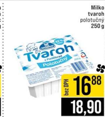 Milko Tvaroh polotučný 250 g