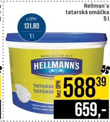 Hellman's tatarská omáčka 5 l