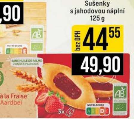 Sušenky s jahodovou náplní