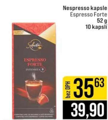 Nespresso kapsle Espresso Forte