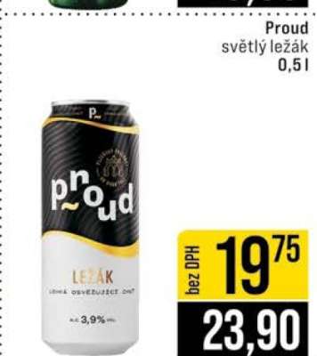 Proud světlý ležák