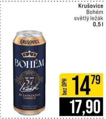 Krušovice Bohém světlý ležák