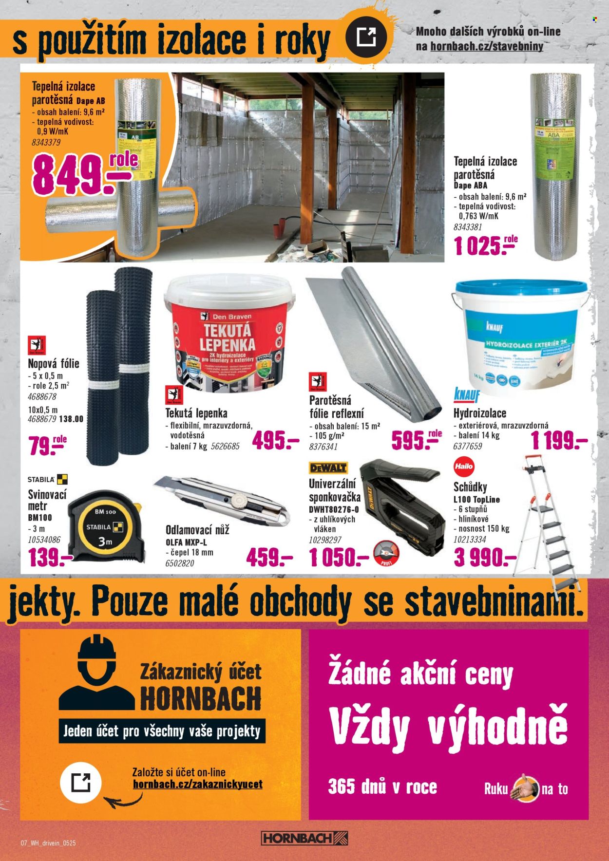 Leták HORNBACH - 6.5.2025 - 20.5.2025. Strana 1