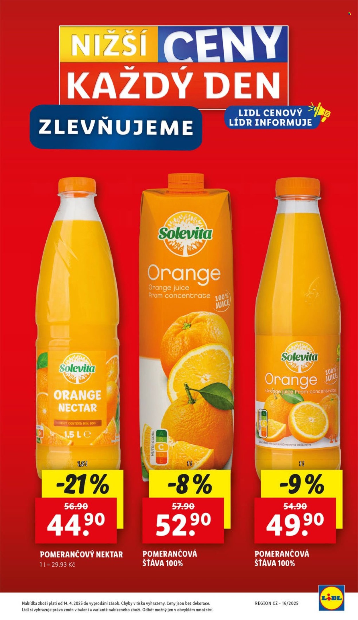 Leták Lidl - 12.5.2025 - 18.5.2025. Strana 1