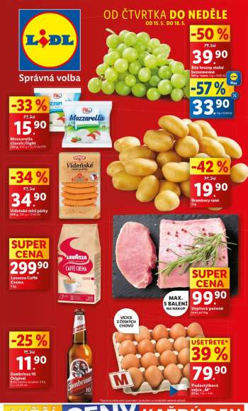 Leták Lidl - 15.5.2025 - 18.5.2025.
