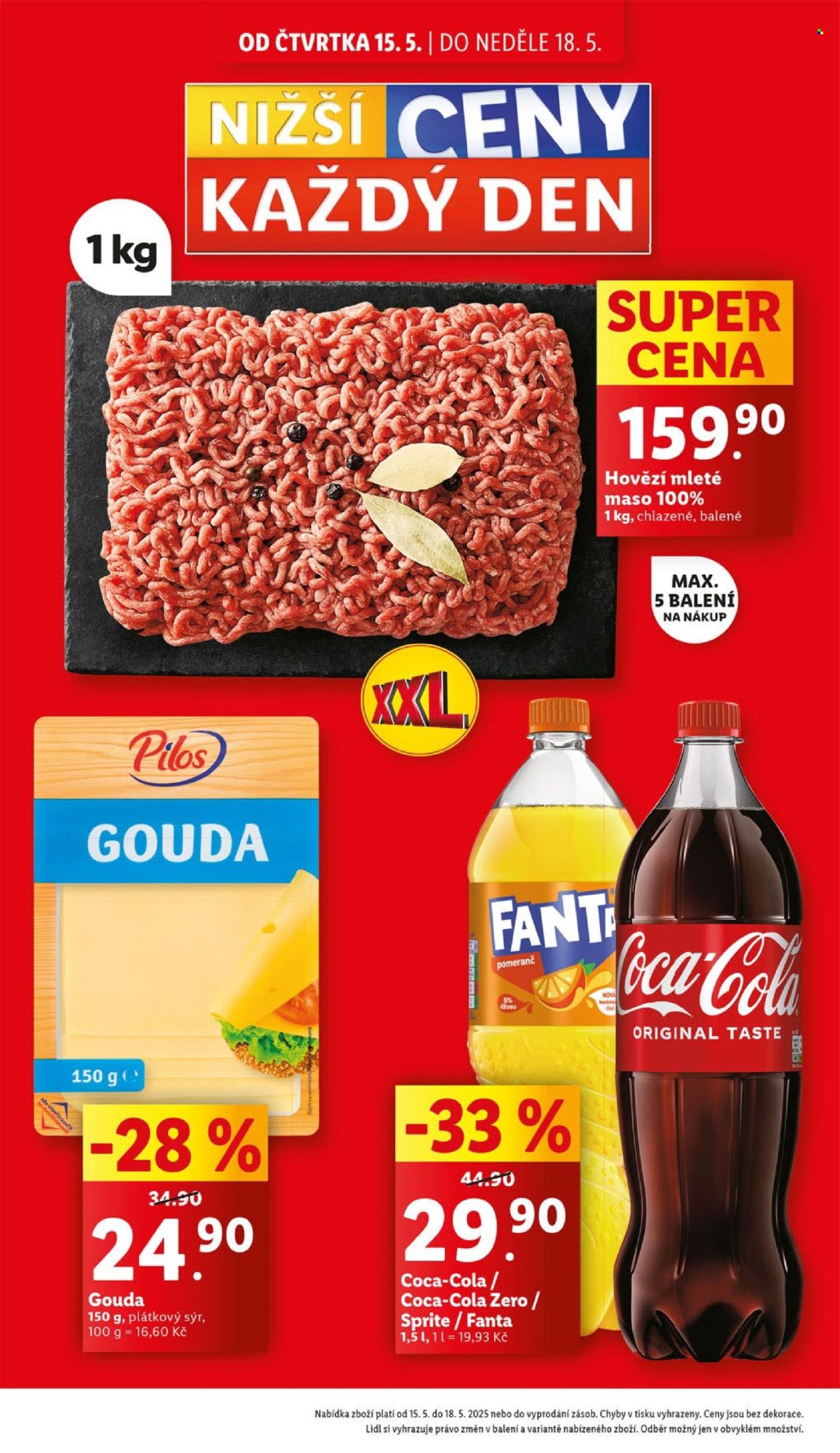 Leták Lidl - 15.5.2025 - 18.5.2025. Strana 1