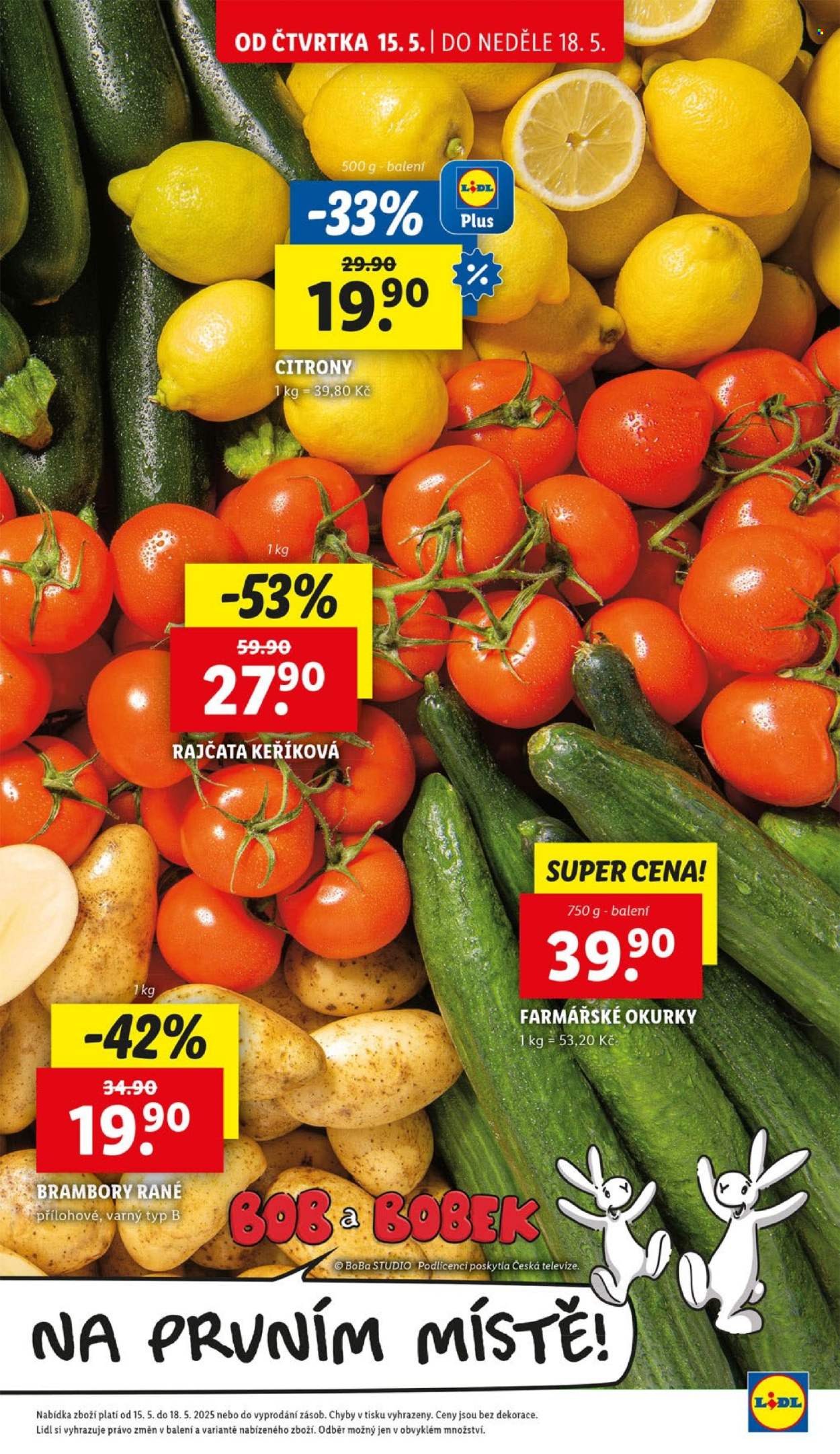 Leták Lidl - 15.5.2025 - 18.5.2025. Strana 1