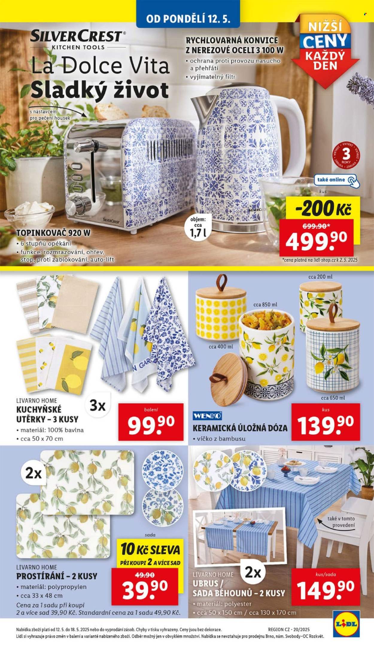 Leták Lidl - 12.5.2025 - 18.5.2025. Strana 1
