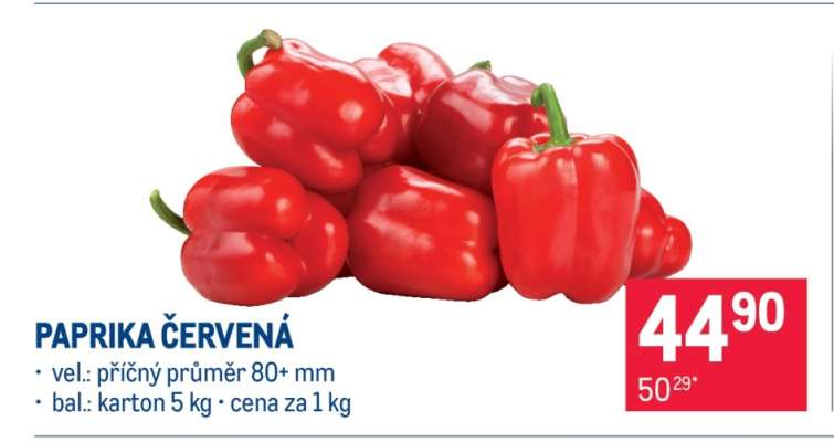 Paprika červená