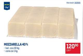 Mozzarella 40 %