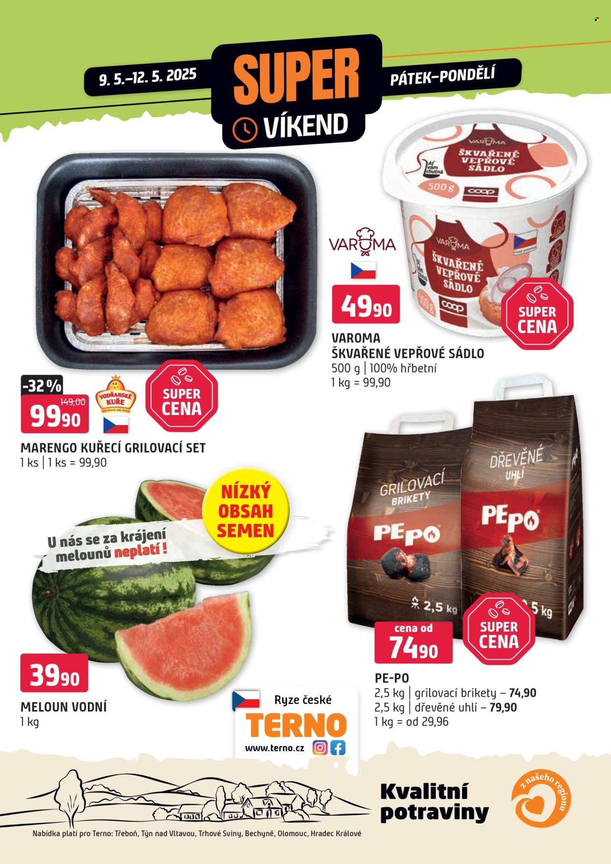 Leták coop TERNO - 9.5.2025 - 12.5.2025. Strana 1