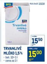 Trvanlivé mléko 1,5