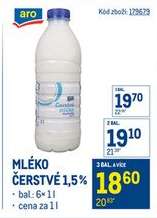 Mléko čerstvé 1,5 %