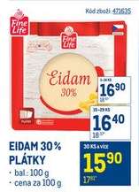 Eidam 30% plátky