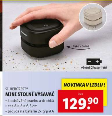 SILVERCREST MINI STOLNÍ VYSAVAČ