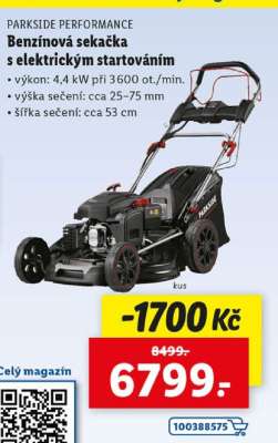 PARKSIDE PERFORMANCE Benzínová sekačka s elektrickým startováním