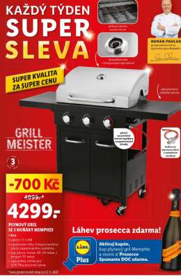 Plynový gril se 3 hořáky Memphis