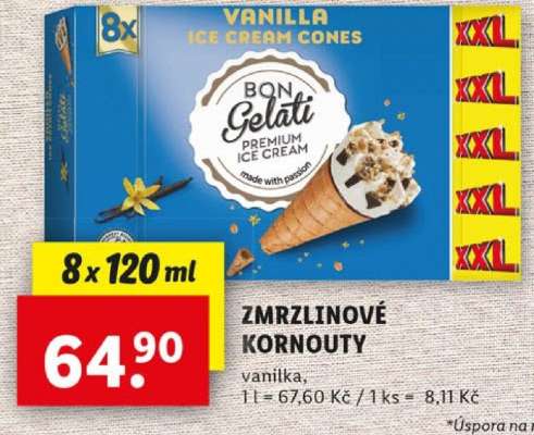 BON Gelati ZMRZLINOVÉ KORNOUTY