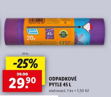 ODPADKOVÉ PYTLE 45 L