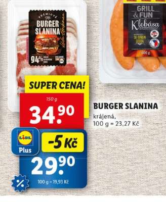 BURGER SLANINA