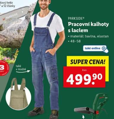 PARKSIDE PRACOVNÍ KALHOTY S LACLEM