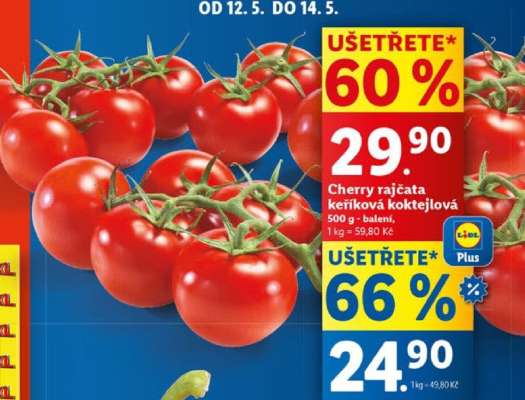 Cherry rajčata keříková koktejlová