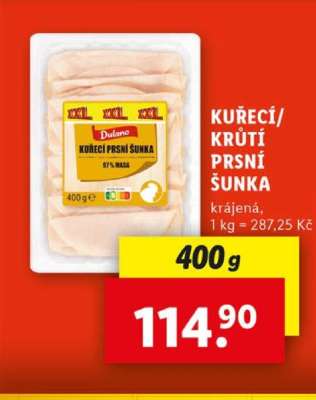 Dulano KUŘECÍ/ KRŮTÍ PRSNÍ ŠUNKA