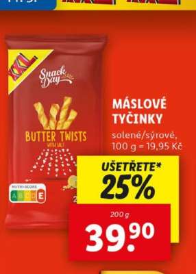 Snack Day MÁSLOVÉ TYČINKY