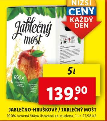 JABLEČNO HRUŠKOVÝ JABLEČNÝ MOŠT