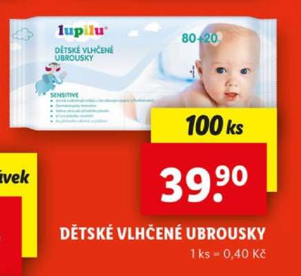 Dětské vlhčené ubrousky