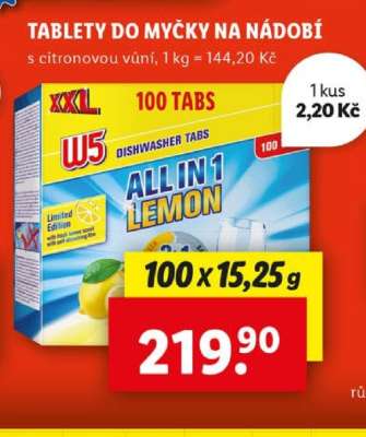 TABLETY DO MYČKY NA NÁDOBÍ