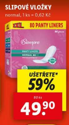 Siempre Slipové vložky