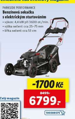 PARKSIDE PERFORMANCE Benzínová sekačka s elektrickým startováním