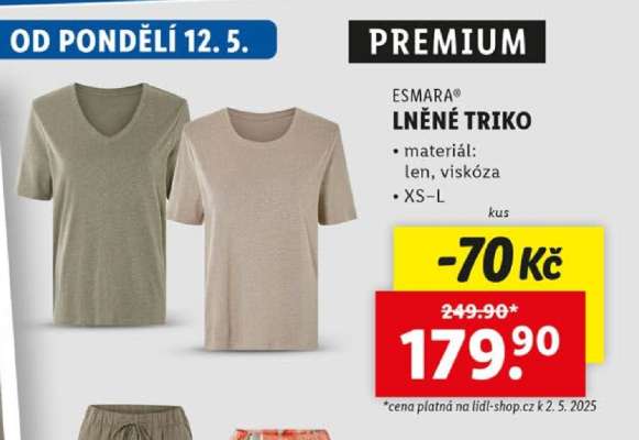 ESMARA® LNĚNÉ TRIKO