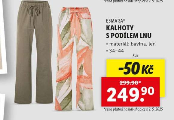 ESMARA KALHOTY S PODÍLEM LNU