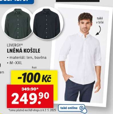 LIVERGY® LNĚNÁ KOŠILE
