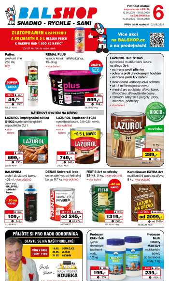 Leták Barvy a laky drogerie - 12.5.2025 - 31.5.2025.