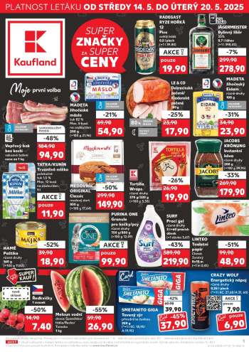 Leták Kaufland - 14.5.2025 - 20.5.2025.