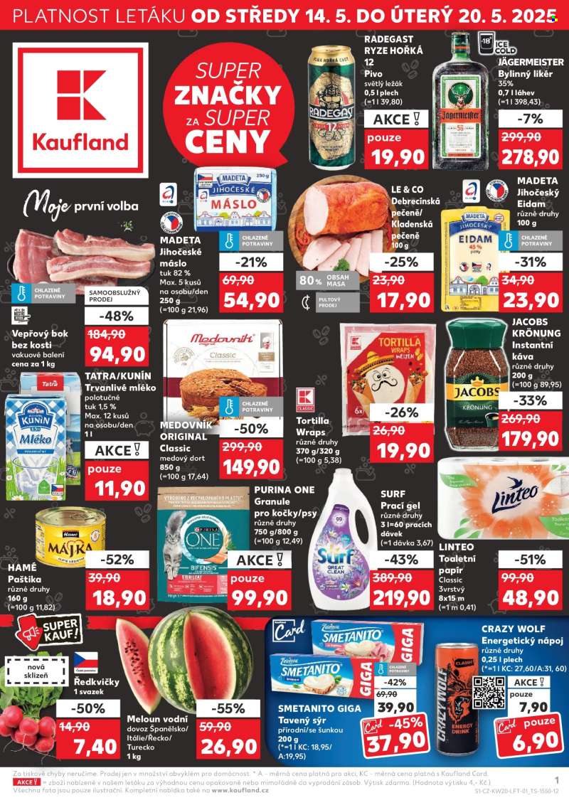Leták Kaufland - 14.5.2025 - 20.5.2025.